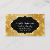 Stijlvol Lijst | Sparkle (goud) Visitekaartje (Voorkant)
