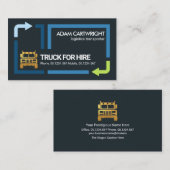 Stijlvol Lijst Trucker Driver Visitekaartje (Voorkant / Achterkant)