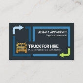 Stijlvol Lijst Trucker Driver Visitekaartje (Voorkant)