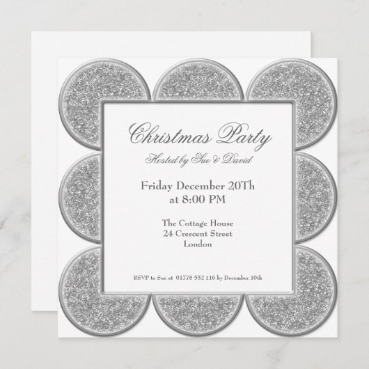 Stijlvol Lijst van de Uitnodiging van de Partij Zi (Voorkant / Achterkant)