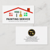 Stijlvol Lijst verfpenseel voor dakbedekking Visitekaartje (Voorkant / Achterkant)