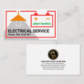Stijlvol Lijst voor elektrisch circuit Visitekaartje (Voorkant / Achterkant)