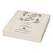 Stijlvol Lijst voor moderne bruiloft met opslagdat Rubberstempel (Stempel)