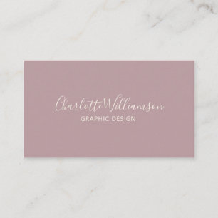 Stijlvol Lila Chic Elegant Monogram Minimaal Visitekaartje