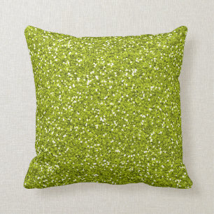 Stijlvol Lime Green Glitter Kussen