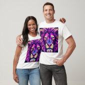 Stijlvol Lion Design met geometrische flair T-shirt (Unisex)