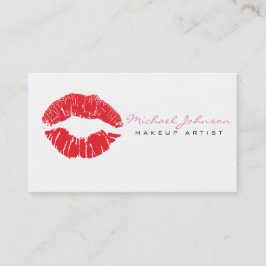 Stijlvol Lips Makeup Artist Visitekaartje