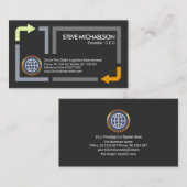 Stijlvol logistiek transport Border Freight Owner Visitekaartje (Voorkant / Achterkant)