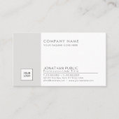 Stijlvol Logo in Corporate Modern Professional Visitekaartje (Voorkant)