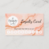 Stijlvol Logo Professioneel Loyalty Card Visitekaartje (Voorkant)
