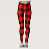 Stijlvol Lumberjack Rustic Buffalo Pset Leggings (Voorkant)