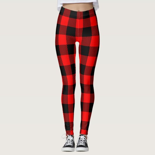 Stijlvol Lumberjack Rustic Buffalo Pset Leggings (Voorkant)