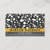 Stijlvol, luxe, elegant, chique en moderne rand contactkaartje (Voorkant)