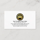 Stijlvol luxe Gold Curve Wave rijden Visitekaartje (Achterkant)