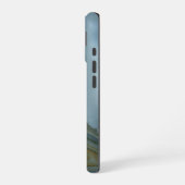 Stijlvol luxe tijdloos grijs goud marmer iPhone 16 hoesje (Linkerkant)