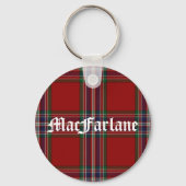 Stijlvol MacFarlane Tartan Sleutelhanger (Voorkant)