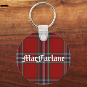Stijlvol MacFarlane Tartan Sleutelhanger (Voorkant)