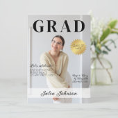 Stijlvol magazine Afstuderen foto 2024 Afstuderen Kaart (Staand voorkant)