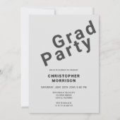 Stijlvol magazine Hoesje foto Afstuderen uitnodigi Kaart (Achterkant)