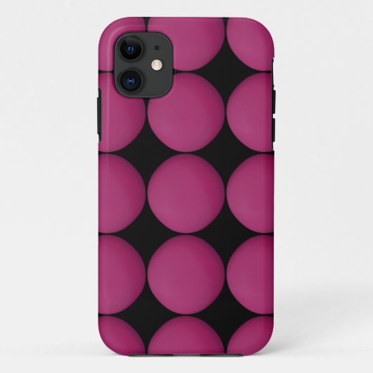Stijlvol magenta patroon Case-Mate iPhone case (Achterkant)
