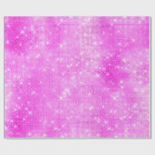 Stijlvol magenta roze roze glitter cadeaupapier (Vlak)