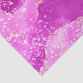 Stijlvol magenta roze schuim glitter agate tissuepapier (Detail)