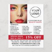 Stijlvol Make-upontwerp, Visagist, Schoonheidssalo Flyer (Voorkant)