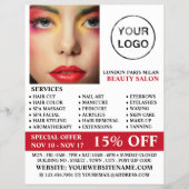 Stijlvol Make-upontwerp, Visagist, Schoonheidssalo Flyer (Voorkant)