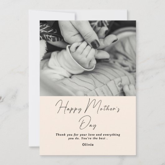 Stijlvol mama cadeau | Ideaal voor de Moederdag ka Feestdagenkaart (Voorkant)