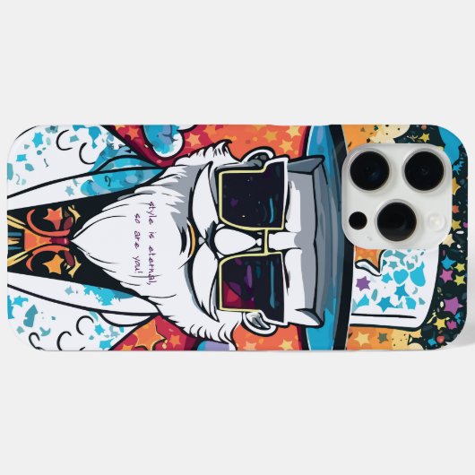 Stijlvol Man Case-Mate iPhone Case (Achterkant (horizontaal))