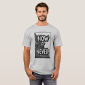 Stijlvol mannen T-shirt met de inscriptie (Voorkant volledig)