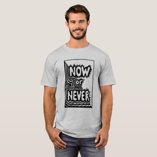 Stijlvol mannen T-shirt met de inscriptie (Voorkant volledig)