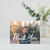 Stijlvol Manuscript Dank u het Briefkaart van het  (Staand voorkant)