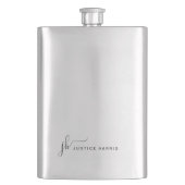 Stijlvol Manuscript Monogram Modern Gepersonalisee Flacon (Voorkant)