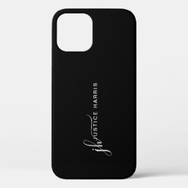 Stijlvol Manuscript Monogram Modern Minimalistisch Case-Mate iPhone Case