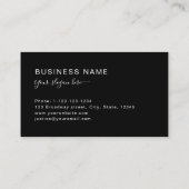 Stijlvol Manuscript Monogram Modern Professional B Visitekaartje (Achterkant)