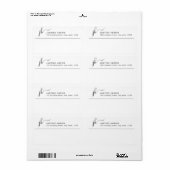 Stijlvol Manuscript Monogram Modern Professional Etiket (Full Sheet)