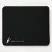 Stijlvol Manuscript Monogram Modern Professional Muismat (Voorkant)