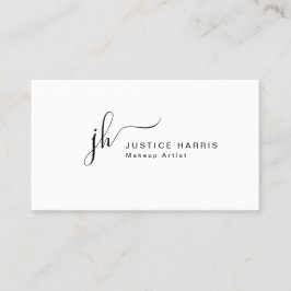 Stijlvol Manuscript Monogram Modern Professional Visitekaartje