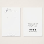 Stijlvol Manuscript Monogram Modern Professional Visitekaartje (Voorkant /achterkant)