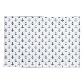 Stijlvol marineblauw anchors kussensloop (Achterkant)