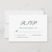 Stijlvol marinedrukbord RSVP kaartje (Voorkant)
