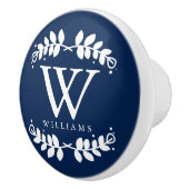 Stijlvol marinemonogram keramische knop (Rechts)