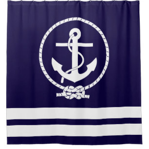 Stijlvol maritiem douchegordijn