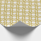 Stijlvol, Marokkaans goudquatrefolietestpatroon Cadeaupapier (Hoek)