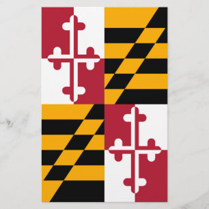 Stijlvol Maryland State Flag Design Briefpapier