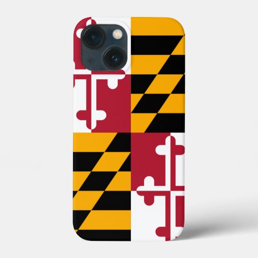 Stijlvol Maryland State Flag Design Case-Mate iPhone Case (Achterkant)
