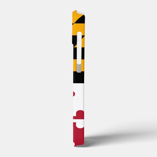 Stijlvol Maryland State Flag Design Case-Mate iPhone Case (Achterkant / Links)