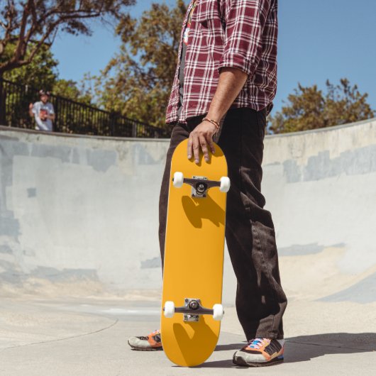 Stijlvol massief Sinaasappel skateboard ideaal voo (Buiten 2)