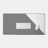 Stijlvol Medium Grijs Wit Slant Hoek Kleur Blok Bureaumat (Keyboard & Muis)